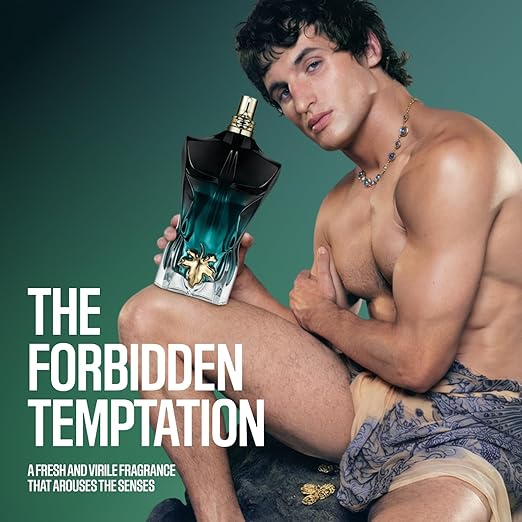 Jean Paul Gaultier Le Beau Le Parfum Intense for Men - Long Lasting Woody Amber Men's Cologne Eau de Parfum with Coconut Wood, Tonka Bean & Sandalwood - Designer Fragrance Spray