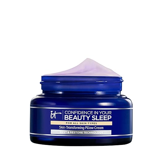 IT Cosmetics Confidence in Your Beauty Sleep Night Cream – Anti-Aging Overnight Face Moisturizer with Ceramides & Hyaluronic Acid for Fine Lines, Wrinkles & Dry Skin