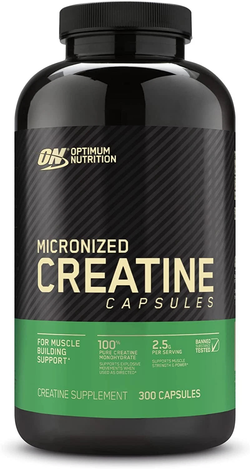 Optimum Nutrition 100% Pure Micronized 2500mg Creatine Monohydrate 300 Capsules